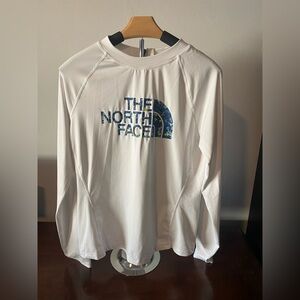 The North Face Long Sleeve Rashgaurd with Blue Logo